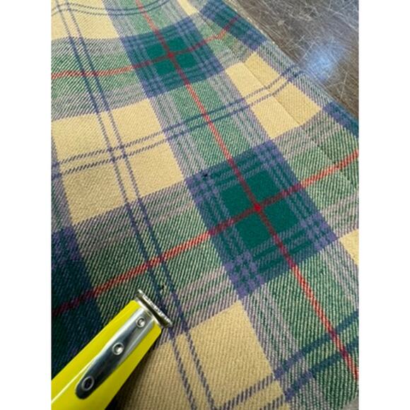 80's Wool Plaid Skirt, J.G. Hook , Vintage, Prairie,Western,Cowgirl,PLZ READ!!!! - Picture 9 of 11
